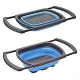 LIZANAN Abtropfflächen Waschbecken Geschirrablass Gestell Retractable Folding Kunststoff Waschschüssel Kitchen Sink Silikon ablassen Basket Abtropfschale