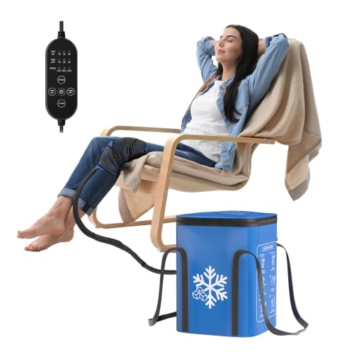 Image of Ice Machine for Knee After Surgery, 19QT Quiet Cold Therapy Machine with Auto Timer, Adjustable Flow Control, Leak-Proof Cooler, Multi-Joint Ice Pads for Post-Op Recovery