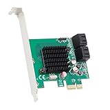 Syba 4 Port SATA III PCI-e 2.0 x1 Controller Card Marvell 9215 Non-Raid with Low Profile Bracket SD-PEX40099