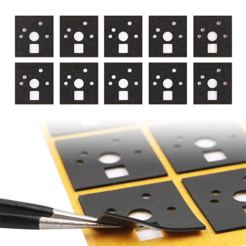 BeisDirect 120 pièces Stabilisateur d'interrupteur de Clavier mécanique pour Clavier de Jeu, Amortisseur de Bruit, Mousse de réduction du Bruit, Film d'isolation de l'interrupteur, 15x16mm (EVA)