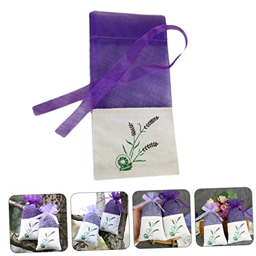 Bolsita de yute para especias lavanda 12 unidades miniatura 4