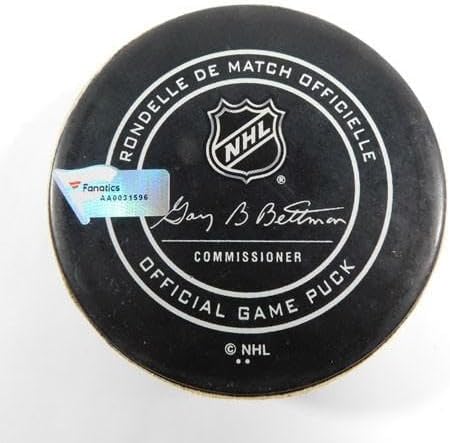 2018 Arizona Coyotes vs. Los Angeles Kings Game Used Puck 3-13-18 AA0031596 - NHL Unsigned Game Used Pucks