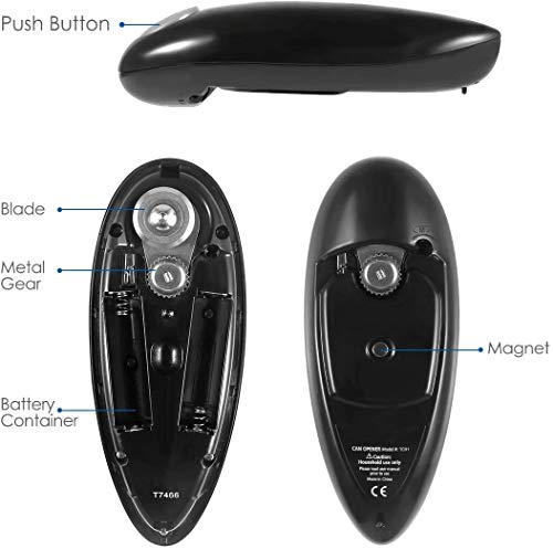 Electric Can Opener, Best Hands-Free Automatic Electric Can Opener for Kitchens and Restaurants, One-Touch Start Operation, Chef\'s Best Choice