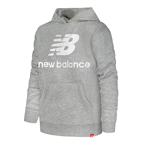 New Balance Girls' Jogger Set - 2 Piece Fleece Hoodie And Joggers Kids Clothing Set, Size 7-8, Grey #TOP1