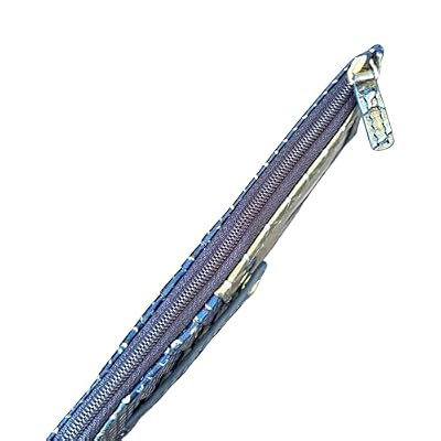BRAHMIN Women's Credit Card Wallet (Blue Assorted - Cobalt Snake)