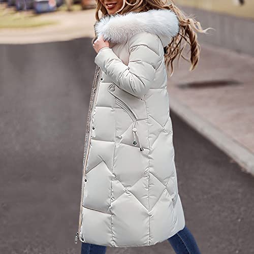Manteau long en duvet grande taille 4XL contre le froid polaire vêtement femme