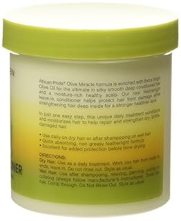 African Pride Olive Miracle Leave-in Conditioner, 15 Ounce