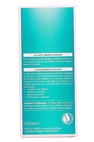 Weleda Rosemary Oil Revitalising Hair Tonic, Hair Growth, Thinning Hair, Hair Loss, Healthy Scalp, Women & Men, Natural & Organic, Vegan, Zero Plastic 100ml
