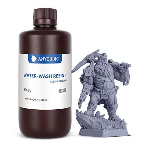 ANYCUBIC Résine Lavable à l'Eau + Imprimante 3D Résine UV 405 nm à LCD, Haute Précision et Faible Retrait, Résine Photopolymère Standard pour LCD DLP l'Impression 3D, Gris 1000g 19 ANYCUBIC Résine Lavable à l'Eau + Imprimante 3D Résine UV 405 nm à LCD, Haute Précision et Faible Retrait, Résine Photopolymère Standard pour LCD DLP l'Impression 3D, Gris 1000g