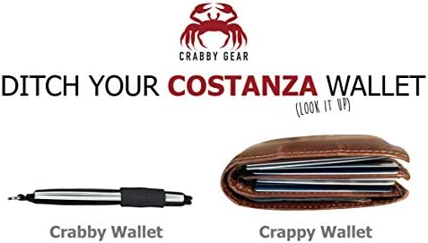 Crabby Wallet - Minimalist Wallet -Super Slim - Secure Elastic Construction