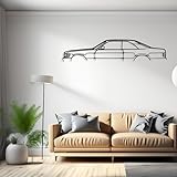 500 SEC AMG Silhouette Metal Wall Art
