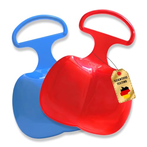 2 Stück Kunststoff-Schneerutscher,Skibrett für groß und...