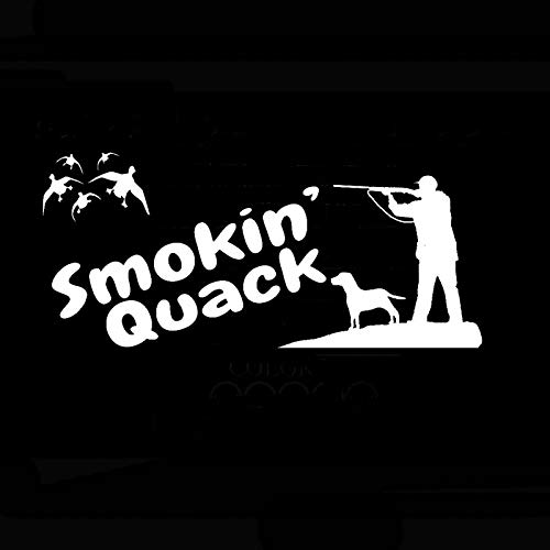 SUIFENG Car Stickers 22.9CMx10.2CM Smokin' Quack Ducks Hunti