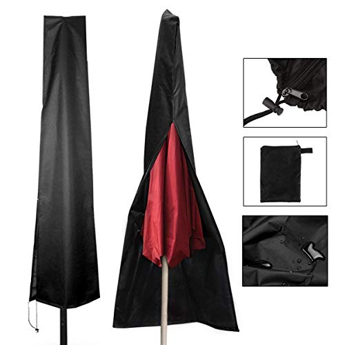 Bashley Couverture de Parasol,Housse de Protection pour Parasol de Jardin,Résistant à UV Intempéries