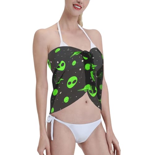 Image of Yellow Rubber Duck Beach Sarong Womens Swimsuit Wrap Cover Up Pareo Sheer Chiffon Summer Bikini Wraps