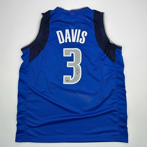 Facsimile Autographed Anthony Davis Dallas Blue Reprint Laser Auto Basketball
