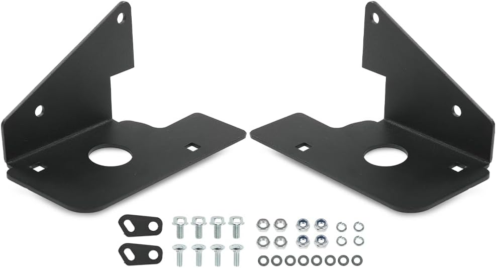 PIT66 LED Fog Light Mounting Bracket Compatible with Chevy Silverado 1500 2007-2013/Fit Chevy Silverado 2500 3500 2007-2014