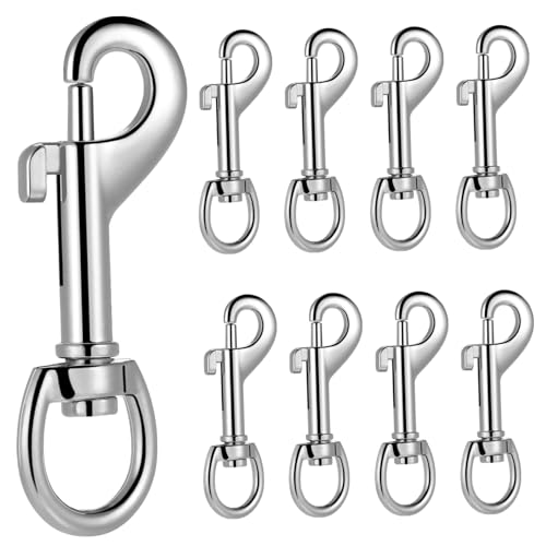 KICHOUSE 24pcs Heavy Duty Snap Hooks for Pet Leashes Dog Leash Clips Secure Locking Versatile Metal Clasp for Keychains Camera Straps and Projects