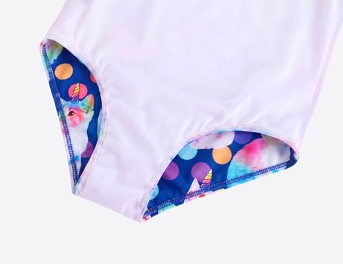 Image of Girls Swimsuits One-Piece Bathing Suits Multicolor Kids Sport Summer Beach Swimwear for 2-10 Years Old