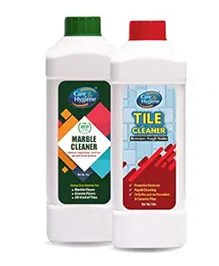 Care And Hygiene Tile Cleaner And Marble Cleaner 1ltr,Combo Pack Descaler, Removes Heavy Stains from Tiles,Marble,Ceramics,Mosaic.Heavy Duty Cleaners ( 2 x 1 ltr)