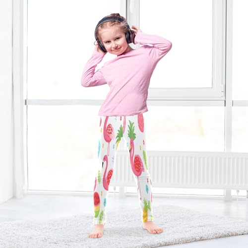 Toddler Girls Leggings Printed Yoga Pants Leggings Pineaplle Watermelon Flamingo for Kids4