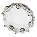 8in Tambourine Double Row Jingle Bells Hand Tambourine Hand Held Percussion Instrument (Transparent)