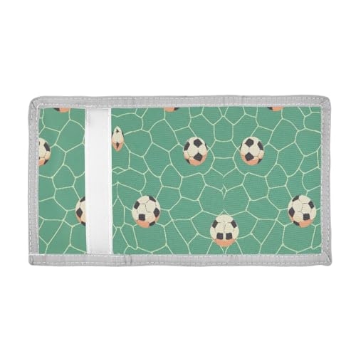 ALAZA Kids Wallets for Boys Girls Toddler Trifold Wallet Children Small Football Net with Zipper Coin Pocket2