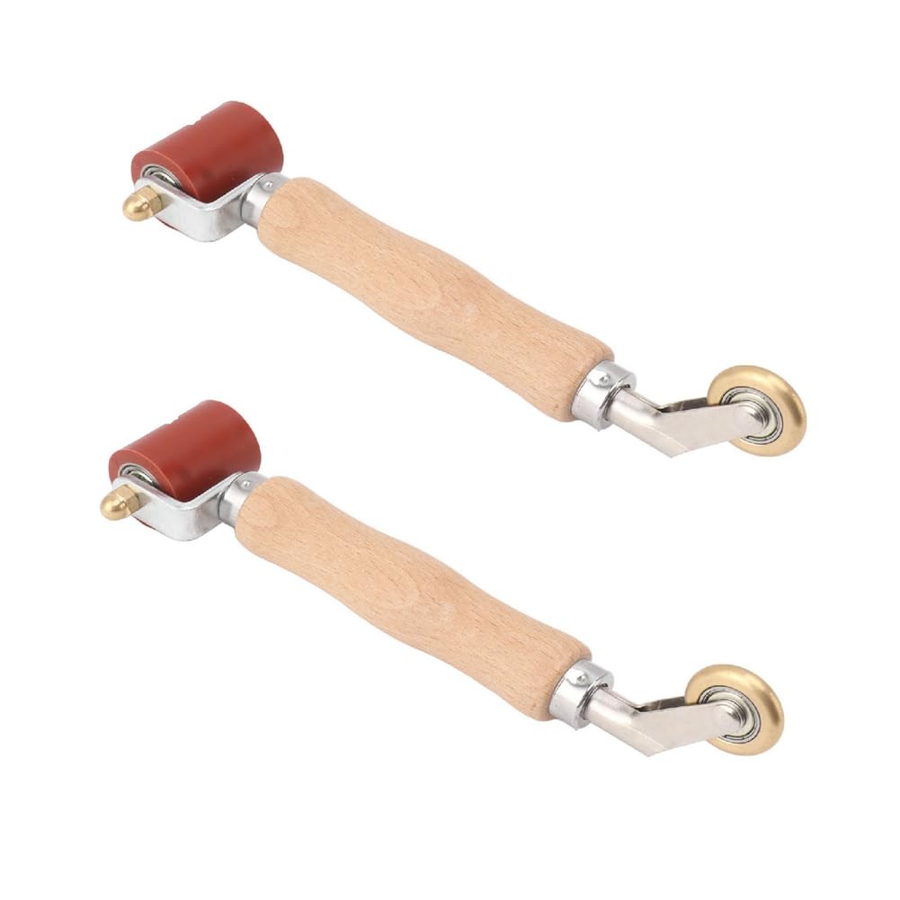 Jnchdghwa Red Seam Roller Silicone Seam Roller Brass Wheel Roller Wallpaper Seam Roller With Brass Wheel For Pvc Welding