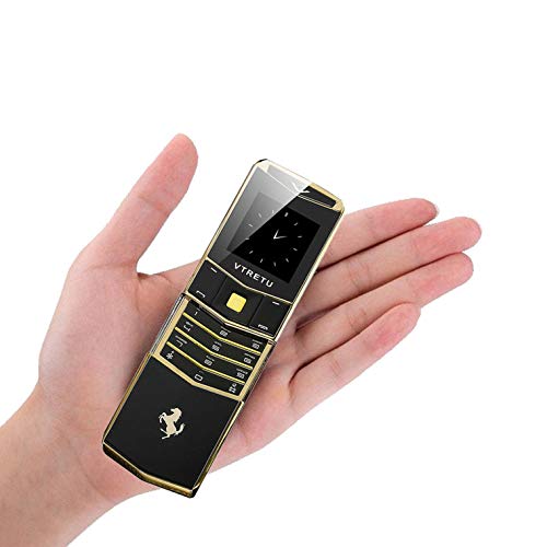 Image of SKYSHOP Luxury V05 Metal Body Design Dual Sim GSM Cute Keypad Slider Mobile Phone (Gold)