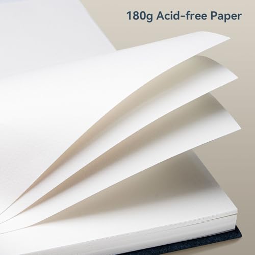 Arrtx A6 Sketchbook 5.8"x4.1" - 120 Sheets/240 Pages(2 Pack), 180gsm Acid-Free Paper Blank Sketch Book, Hardcover Portable Artist Sketch Journal for Drawing, Illustration & Travel image 9