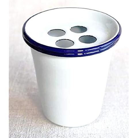 Falcon Housewares Toothbrush Tumbler Blue & White Cover