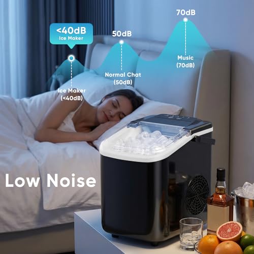 Image of NEWBULIG Ice Maker, Countertop Ice Machine with Handle