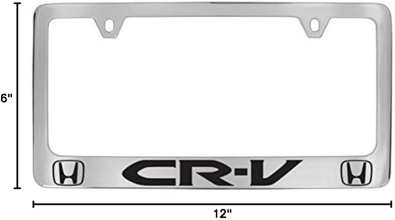 Honda CR-V Chrome Plated Metal License Plate Frame Holder