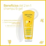 Weleda – Champú y Gel de Ducha de Caléndula Bebé 200 ml