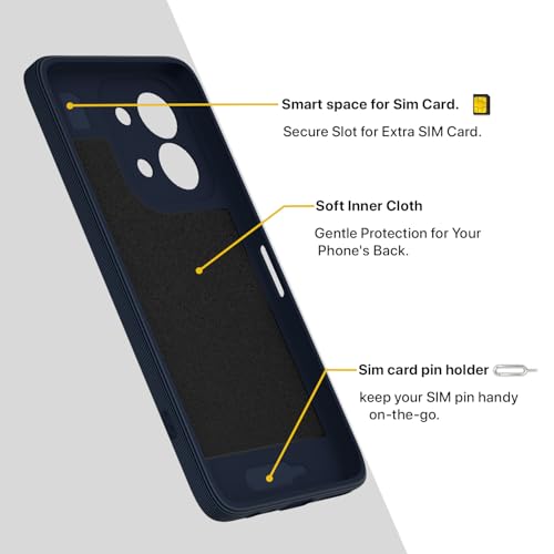 Image of Pikkme Back Cover for Redmi 15C 5G Soft Matte Silicone Mag-Safe Design (Mag-Safe Not Support) Camera Protection | Slim Fit Bumper Cover (Blue)