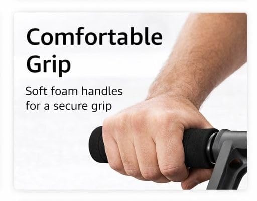 Image of LEAFED 4-Wheel Ab Roller Wheel for Home Gym - Core Strength & Abs Workout Equipment, Non-Slip Handles, Heavy-Duty Abdominal Trainer for Men & Women, All Fitness Levels