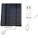 WANGJIA Pannello solare da 2,5 W 5 V 500 mA con USB per ventola del telefono cellulare 18650 Ricarica della batteria Caricabatteria portatile Cella solare in silicio policristallino Pannello solare da