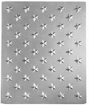 18" x 21.5" 18" Field of Stars Fireback