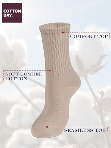 Soft Combed Cotton Women's Dress Socks for Women Black White Gray Navy Blue Brown Beige
| Seamless Toe Women's Cotton S 