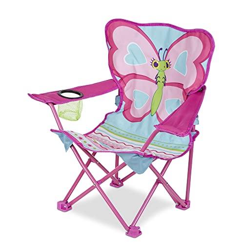 Melissa & Doug Cutie Pie Butterfly Camp Chair (Frustration-Free Packaging) , Pink - Image 6