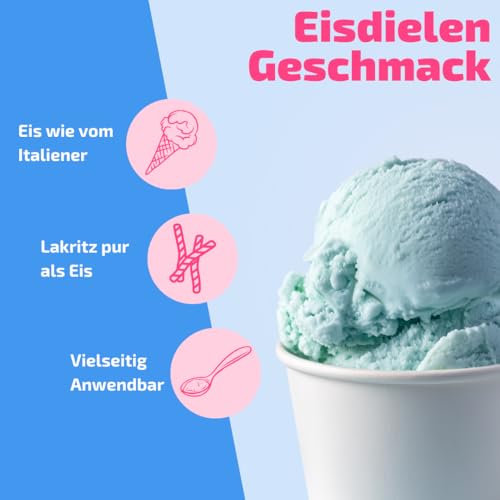 Lakritz Eispaste für selbstgemachtes aromatisches Eis │ MEGA GESCHMACK │ Auch super lecker in Desserts, Toppings, Kuchen und vielem mehr │ Inhalt 250 g – Bild 3