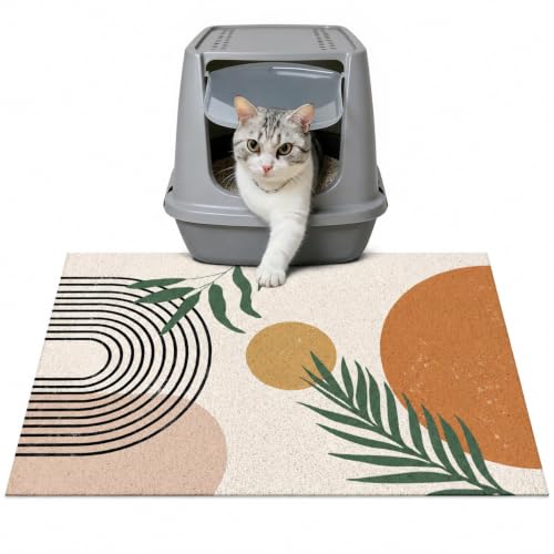 Cat Litter Mat Litter Trapping Mat, 24"x15" Waterproof Urine Proof Litter Box…