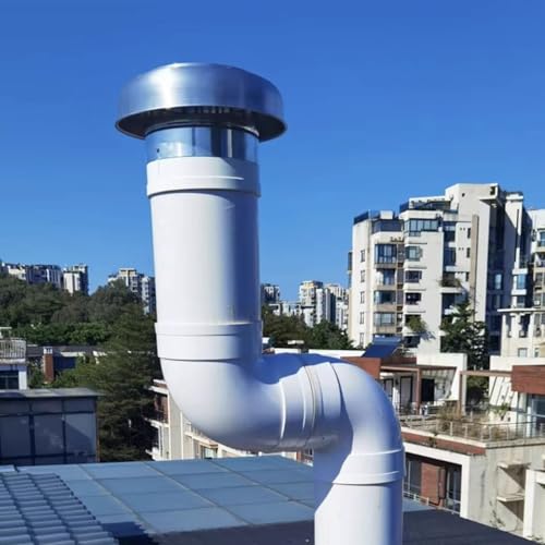 Tapones de lluvia para chimenea redondos y protector contra corrientes de aire 7