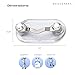 Readerest Magnetic Eyeglass Holder (2 Pack), Eyewear Shirt Clip for Men & Women, Glasses Holders for Readers, Sunglasses & Work Badges, USA Made (Stainless Steel + Crystals)