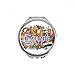 Pharaoh Pyrad Egypt Graffiti Hand Compact Mirror Round Portable Pocket Glass