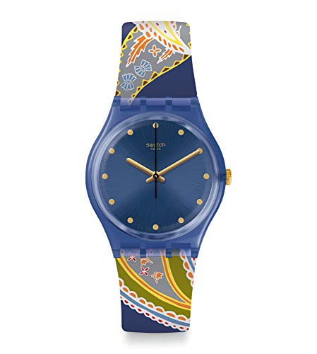Preisvergleich Produktbild Swatch Damen Analog Schweizer Quarz Uhr mit Silicone Armband GN263