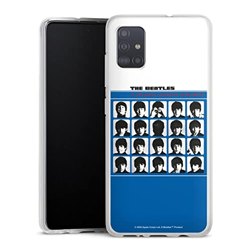 DeinDesign Coque en Silicone Compatible avec Samsung Galaxy A51 Etui Silicone Coque Souple A Hard Day’s Night Musique… - Les Beatles, Paul McCartney, John Lennon, RIngo Starr, George Harrison DeinDesign Coque en Silicone Compatible avec Samsung Galaxy A51 Etui Silicone Coque Souple A Hard Day's Night Musique…
