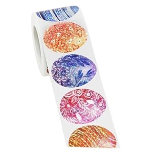 Lurrose 1 Rolle Osteraufkleber Geschenkverpackung Anhänger