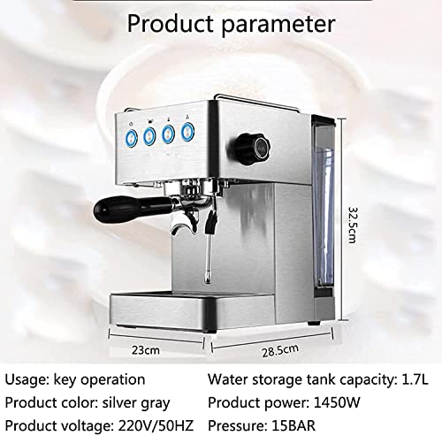 Cafetera de Espresso con Vaporizador y Tanque 1.7 L miniatura 7