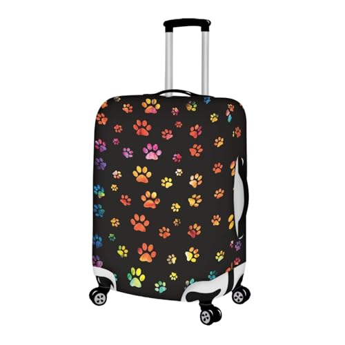 Dog Paw Suitcase Cover Elastic Protective Dustproof Washable Travel Luggage Covers for Suitcase Fit 18-32 Inch Luggage2